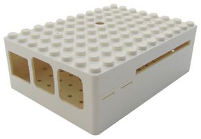 CBPIBLOX-WHT. - Enclosure, 88.8 mm x 64.5 mm x 30.5 mm, Raspberry Pi Model B+/2B/3B Development Boards, ABS, White - MULTICOMP PRO