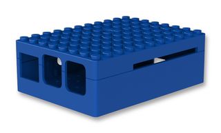 CBPIBLOX-BLU. - Dev Board Enclosure, Pi Blox, Raspberry Pi Model B+, 2 Model B & 3 Model B, ABS, Blue - MULTICOMP PRO