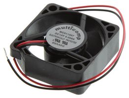 MC011507 - DC Axial Fan, 12 V, Square, 30 mm, 10 mm, Vapo Bearing, 4.6 CFM - MULTICOMP