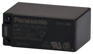 JW1AFSN-DC24V-F Power Relay, SPST-NO, 24Vdc, 10A, THT Panasonic