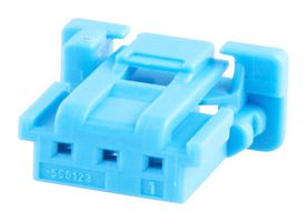 560123-0304 WTB Housing, Rcpt, 3Pos, 1ROW, 2mm, Blu Molex