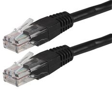 PS11302 - Ethernet Cable, Cat5e, Cat5e, RJ45 Plug to RJ45 Plug, UTP (Unshielded Twisted Pair), Black, 0.2 m - PRO SIGNAL