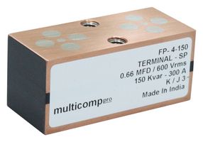 MP004074 - Power Film Capacitor, Metallized PP, 0.66 µF, ± 10%, Induction Heating, Resonant Power Supplies - MULTICOMP PRO