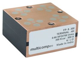 MP004101 - Power Film Capacitor, Metallized PP, 2.4 µF, ± 10%, Induction Heating, Resonant Power Supplies - MULTICOMP PRO