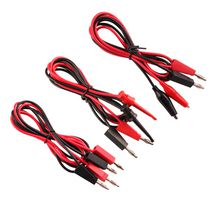 MP770521 - Test Lead Set, Banana Plug Stackable, Alligator Clip, Banana Plug, Hook Clip, 1 kV, 5 A - MULTICOMP PRO