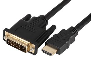 PSG91376 - Audio / Video Cable Assembly, HDMI Plug, DVI-D Plug, 5.9 ft, 1.8 m, Black - PRO SIGNAL