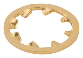 132-Wash-GLD Lock Washer, Sma Jack, Brass, Gold Amphenol RF
