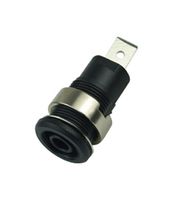 MP770561 - Banana Test Connector, 4mm, Jack, Panel Mount, 32 A, 1 kV, Nickel Plated Contacts, Black - MULTICOMP PRO