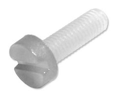 MP008068 - Screw, Cheese Head Slotted, M2, Nylon (Polyamide), 6 mm Length - MULTICOMP PRO