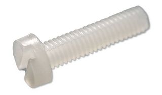 MP008074 - Screw, Cheese Head Slotted, M3, Nylon (Polyamide), 12 mm Length - MULTICOMP PRO