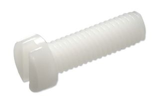 MP008095 - Screw, Cheese Head Slotted, M6, Nylon (Polyamide), 20 mm Length - MULTICOMP PRO