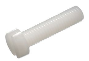 MP008096 - Screw, Cheese Head Slotted, M6, Nylon (Polyamide), 25 mm Length - MULTICOMP PRO
