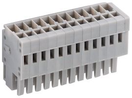 MP008952 - Pluggable Terminal Block, 2.5 mm, 12 Ways, Push In - MULTICOMP PRO