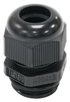 MP009453 - Cable Gland, MP-WNAP, M20, Nylon (Polyamide), Black, 5 mm, 10 mm - MULTICOMP PRO