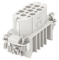 MP009534 - Heavy Duty Connector, MP-HD INSERTS, Insert, 15+PE Contacts, 10A, Receptacle - MULTICOMP PRO