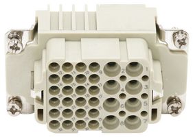 MP009614 - Heavy Duty Connector, Combination, 16A/10A, MP-HK INSERTS, Insert, 32+PE Contacts, 10B, Receptacle - MULTICOMP PRO