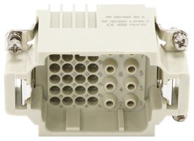 MP009615 - Heavy Duty Connector, Combination, 16A/10A, MP-HK INSERTS, Insert, 32+PE Contacts, 10B, Plug - MULTICOMP PRO