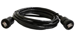 MP009796 - Ethernet Cable, Cat6, C3 RJ45 Plug to C3 RJ45 Plug, Black, 2 m, 6.6 ft - MULTICOMP PRO