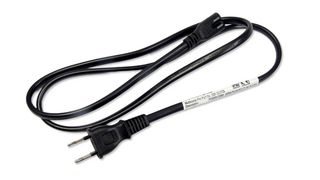 GW-151779 - Mains Power Cord, Mains Plug, Japan to IEC 60320 C7, 1 m, 7 A, 125 V, Black, MCP C7 IEC - MULTICOMP PRO