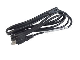 GW-151780 - Mains Power Cord, Mains Plug, Japan to IEC 60320 C7, 2 m, 7 A, 125 V, Black, MCP C7 IEC - MULTICOMP PRO