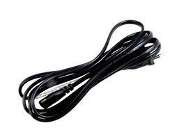 GW-151782 - Mains Power Cord, SI 32 Plug to IEC 60320 C7, 2 m, 2.5 A, 250 V, Black, MCP C7 IEC - MULTICOMP PRO