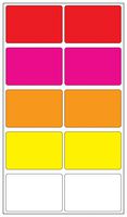 MP010405 - Label, Self Adhesive, 50 mm, 75 mm, Paper, Multicolour - MULTICOMP PRO