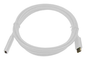 MP-FCR72005W - USB Cable, Extension, Type C Plug to Type C Receptacle, 2 m, 6.6 ft, USB 3.1, White - MULTICOMP PRO