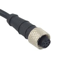 MP010867 - Sensor Cable, M12 Receptacle, Free End, 3 Positions, 2 m, 6.6 ft, MP M12 Sensor Cable Assemblies - MULTICOMP PRO