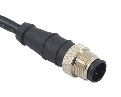 MP010869 - Sensor Cable, M12 Plug, Free End, 5 Positions, 2 m, 6.6 ft, MP M12 Sensor Cable Assemblies - MULTICOMP PRO
