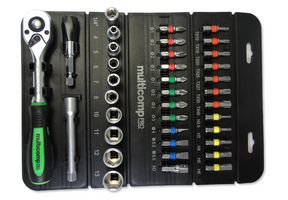 MP010944 - Socket Bit Set, 1/4" Drive, 37 Pieces - MULTICOMP PRO