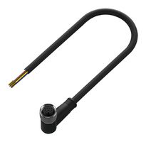 MP011274 - Sensor Cable, A Coded, 90° M12 Receptacle, Free End, 5 Positions, 2 m, 6.6 ft - MULTICOMP PRO