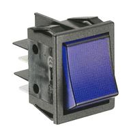 MP011254 - Rocker Switch, DPST-NO, Illuminated, Panel Mount, Blue, MP Rocker Switches DPST - MULTICOMP PRO