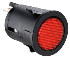 MP011262 - Pushbutton Switch, MP Pushbutton Switches Round-Flat, 25 mm, DPST-NO-DB, Round Flat, Red - MULTICOMP PRO