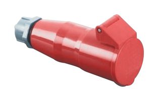 MP011046 - Industrial Pin & Sleeve Connector, MP-CEE, Socket, 3P+N+E, Cable Mount, Red, IP44, 16A, 400V - MULTICOMP PRO