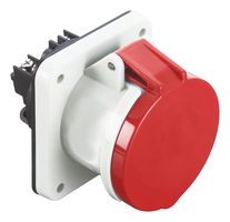 MP011072 - Industrial Pin & Sleeve Connector, MP-CEE, Socket, 3P+E, Panel Mount, Red, IP44, 63A, 400V - MULTICOMP PRO