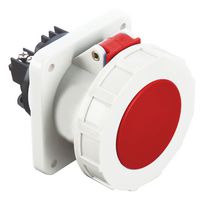 MP011108 - Industrial Pin & Sleeve Connector, MP-CEE, Socket, 3P+E, Panel Mount, Red, IP67, 63A, 400V - MULTICOMP PRO