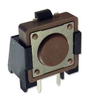 MPBFL13KQR - Tactile Switch, SPST-NO, Side Actuated, J-Pin, SMD, Rectangular Button Black, 220 gf, 20mA at 15VDC - MULTICOMP PRO
