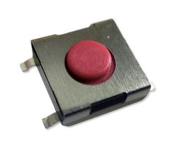 MPTSZML-61R-V - Tactile Switch, SPST-NO, Top Actuated, 2.5mm Height, SMD, Round Button, 260 gf, 50mA at 12VDC - MULTICOMP PRO