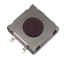 MPTSMW-21N-Q - Tactile Switch, SPST-NO, Top Actuated, SMD, 4.3mm, Brown Round Button, 160 gf, 50mA at 24VDC - MULTICOMP PRO