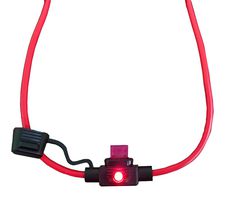 MP011363 - Fuseholder, with Cap, ASP, LED, Automotive Blade, 1 Fuse, 30A, 32VDC, ATM MINI, Wire Leaded, 12AWG - MULTICOMP PRO