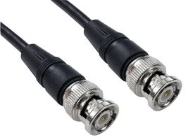 RG58-2 - Network Cable, BNC Plug to BNC Plug, 2 m, 6.6 ft, Black, Pro Signal - Thin Ethernet Leads - PRO SIGNAL
