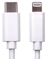 NLMOB-C-LT-1M - USB Cable, Type C Plug to Lightning Plug, 1 m, 3.28 ft, White - PRO SIGNAL