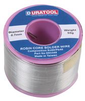 D03346 - SOLDER WIRE, SN60-PB40, 0.7MM, 50G REEL - DURATOOL