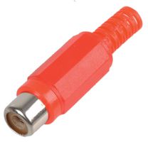 PS11516 - RCA (Phono) Audio / Video Connector, 2 Contacts, Socket, Nickel Plated Contacts, Plastic Body - PRO SIGNAL