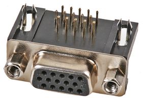 PS11578 - D Sub Connector, High Density, Socket, PS1157x, 15 Contacts, DE, Through Hole Straight - PRO SIGNAL