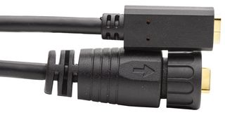 MP011833 - USB Cable, C2 Cable Type C Plug to Type C Jack, 2 m, 6.6 ft, USB 3.1, Black - MULTICOMP PRO