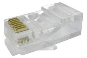 MP011919 - Modular Connector, RJ45 Plug, 1 x 1 (Port), 8P8C, Cat6, Cable Mount - MULTICOMP PRO