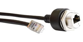 MP011931 - Ethernet Cable, Cat5e, C3 Cable RJ45 Jack to RJ45 Plug, Black, 5 m, 16.4 ft - MULTICOMP PRO