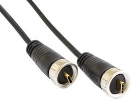 MP011938 - USB Cable, C2 Cable Type C Plug to C2 Cable Type C Plug, 2 m, 6.6 ft, USB 3.1, Black - MULTICOMP PRO