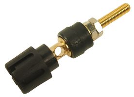 MP-CL159716A - Binding Post, MP TP Gold, 30 A, Gold Plated Contacts, Panel Mount, Black - MULTICOMP PRO